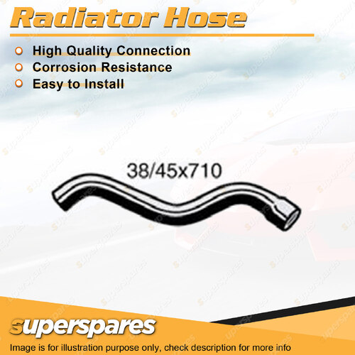 Superspares Lower Radiator Hose Length 710mm Inside Diameter 38mm Bell ID 45mm