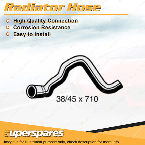 Superspares Lower Radiator Hose Length 710mm Inside Diameter 38mm Bell ID 45mm