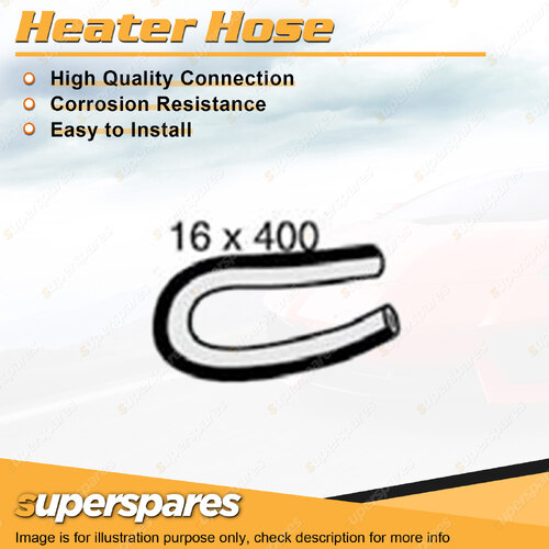 Superspares Heater Hose Rubber Hose Length 400mm Inside Diameter 16mm