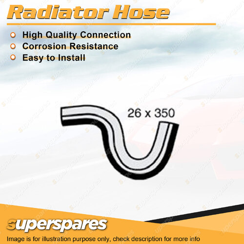 Superspares Upper Side Radiator Hose Length 350mm Inside Diameter 26mm