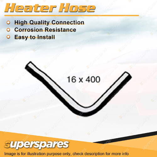 Superspares Heater Hose Rubber Hose Length 400mm Inside Diameter 16mm