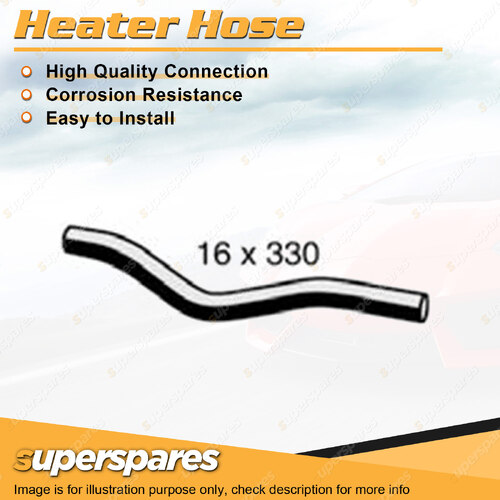 Superspares Heater Hose Rubber Hose Length 330mm Inside Diameter 16mm