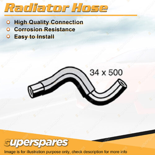 Superspares Lower Side Radiator Hose Length 500mm Inside Diameter 34mm