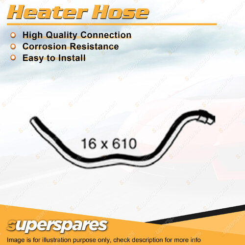 Superspares Heater Hose Rubber Hose Length 600mm Inside Diameter 16mm