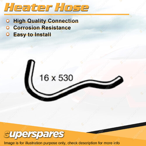 Superspares Heater Hose Rubber Hose Length 530mm Inside Diameter 16mm