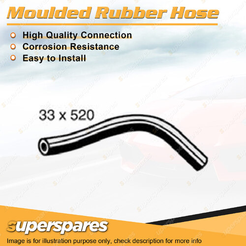 Superspares Bottom Hose Rubber Hose Length 400mm Inside Diameter 33mm