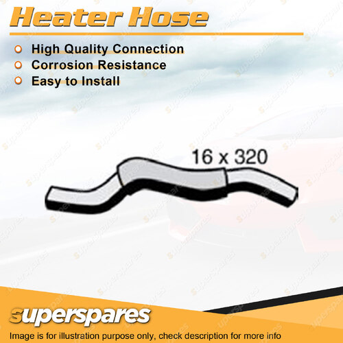 Superspares Heater Hose Rubber Hose Length 320mm Inside Diameter 16mm