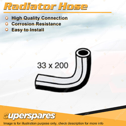 Superspares Lower Side Radiator Hose Length 200mm Inside Diameter 33mm