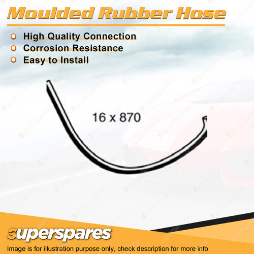 Superspares Power Steering Hose Low Pressure Length 870mm Inside Diameter 16mm