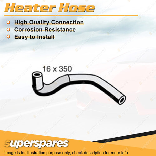 Superspares Heater Hose Rubber Hose Length 350mm Inside Diameter 16mm