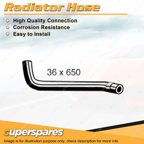 Superspares Lower Side Radiator Hose Length 650mm Inside Diameter 36mm