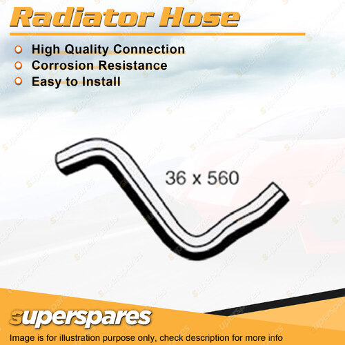 Superspares Upper Side Radiator Hose Length 560mm Inside Diameter 36mm