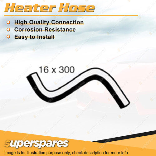 Superspares Heater Hose Rubber Hose Length 300mm Inside Diameter 16mm