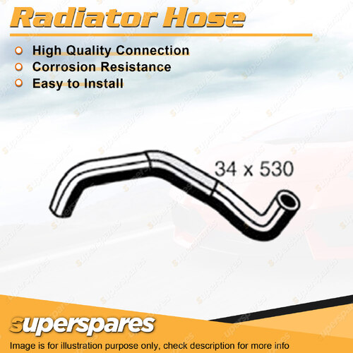 Superspares Lower Side Radiator Hose Length 530mm Inside Diameter 34mm