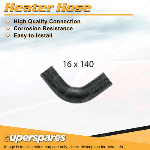 Superspares Heater Hose Rubber Hose Length 140mm Inside Diameter 16mm