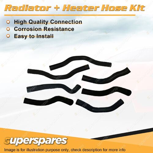 Radiator + Heater Hose Kit for Holden Commodore VR 5.0L V8 1993-1995 4 Port