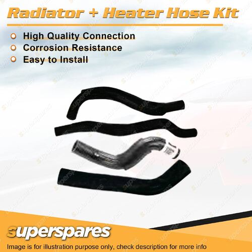 Superspares Radiator + Heater Hose Kit for Ford Laser KN KQ 1.8L FP 1999-2002