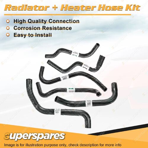 Superspares Radiator + Heater Hose Kit for Holden Commodore VU Utility 3.8L L36