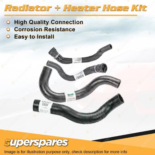 Superspares Radiator + Heater Hose Kit for Holden Commodore VE 3.6L LY7 06-14