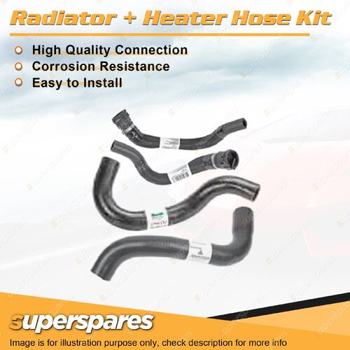 Superspares Radiator + Heater Hose Kit for Holden Commodore VE 3.0L LF1 3.6L LLT