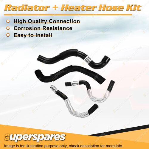 Superspares Radiator + Heater Hose Set for Nissan Patrol GU Y61 TESY61 3.0L