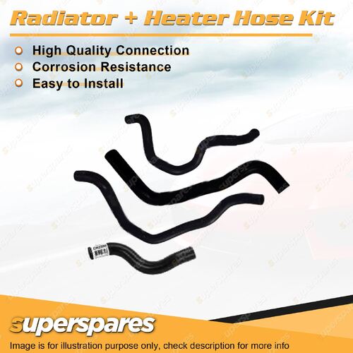 Superspares Radiator + Heater Hose Kit for Nissan Pulsar N16 1.6L 1.8L 2000-2006