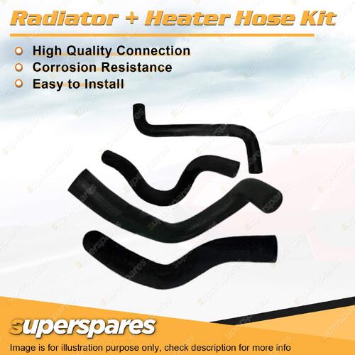 Radiator & Heater Hose Kit for Ford Laser KE TX3 Turbo 1.6L TEFI B6 87-90