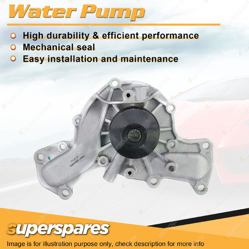 Superspares Water Pump for Hyundai Sonata 3.0L SOHC 12V G6AT Petrol 90-98