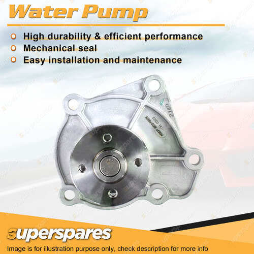 Superspares Water Pump for Ford Econovan 1.4L SOHC 8V D4 UC 4Cyl Petrol 84-85