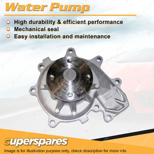 Superspares Water Pump for Isuzu ELF NKR NPR NPS 4.3L 4.6L 4HF1 4HG1 4Cyl Diesel