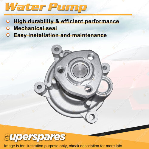 Superspares Water Pump for Skoda Roomster 5J 1.6L DOHC 16V BTS 4Cyl Petrol 07-10