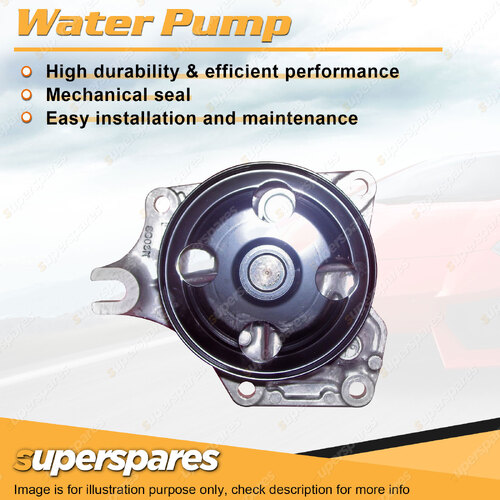 Superspares Water Pump for Mazda 2 1.5L DOHC 16V ZY 1498cc 4Cyl Petrol 03-07