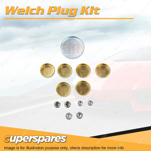 Welch Welsh Plug Kit for Ford E-350 F-250 F-350 Mustang Thunderbird 7.0L 7.5L