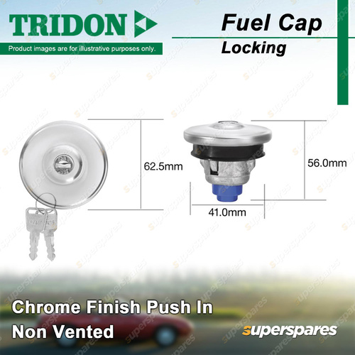 Tridon Non Vented Locking Fuel Cap 41.0mm for Chrysler Lancer LA LB