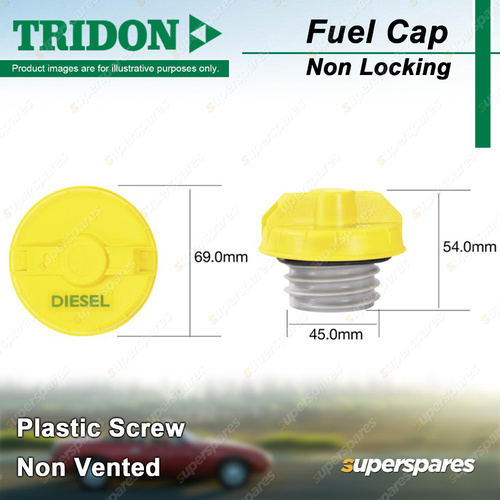 Tridon Non Locking Fuel Cap Plastic Screw for Daewoo Musso 2.9L Turbo Diesel