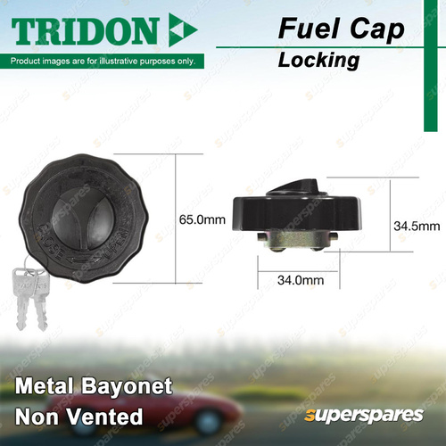 Tridon Locking Fuel Cap for Isuzu N Series NKR55 NKR63 NPS58 NPS59 NHR69 NPR70