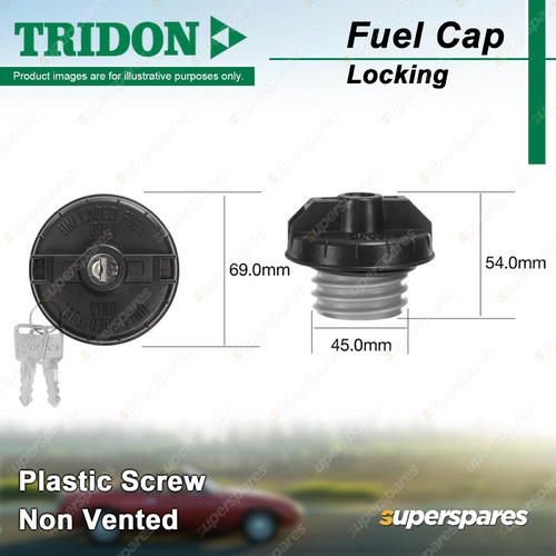 Tridon Locking Fuel Cap for Toyota Avensis Landcruiser HZJ105 Hiace KDH201