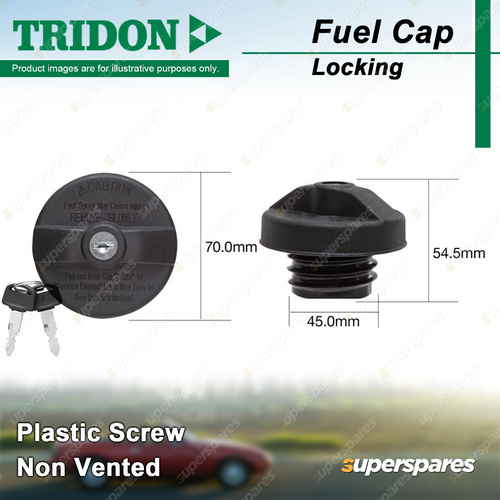 Tridon Locking Fuel Cap Plastic Screw for Volkswagen Golf V VI GT GTi Jetta