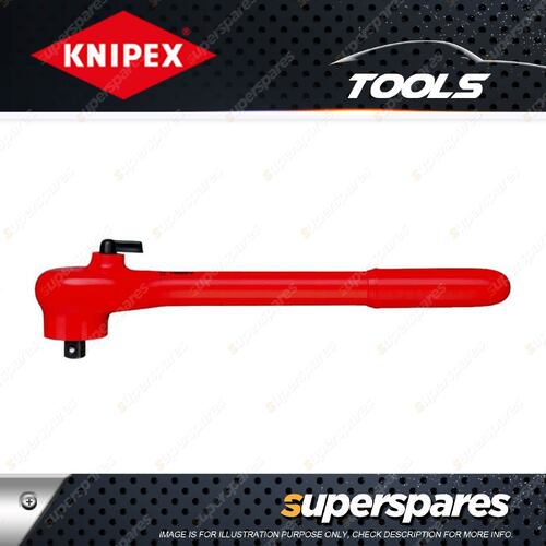 Knipex 1000V Reversible Ratchet - 265mm with 1/2 Inch Drive Use with Sockets