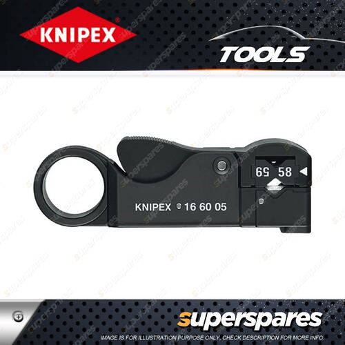 Knipex Coax Stripping Tool - for Coax Cables RG58 RG59 RG62 Length 105mm