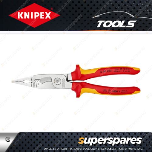 Knipex Elec Installation Plier - 6 Function in 1 Chrome-plated Pliers & Head