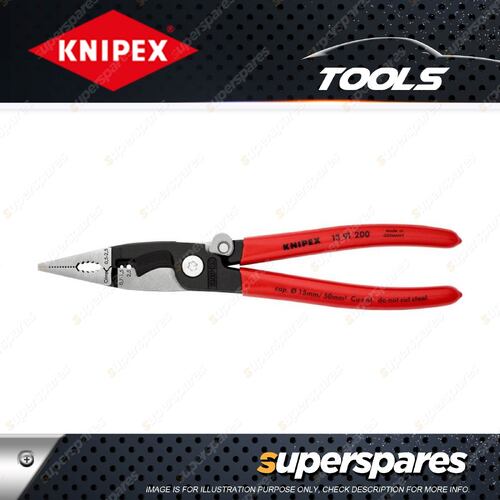 Knipex Electrical Installation Plier - Plastic Coated Handles 200mm