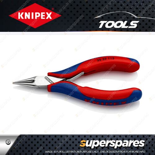 Knipex Elec Plier - 115mm with Round Pointed Jaws & Multi-component Grips Handle