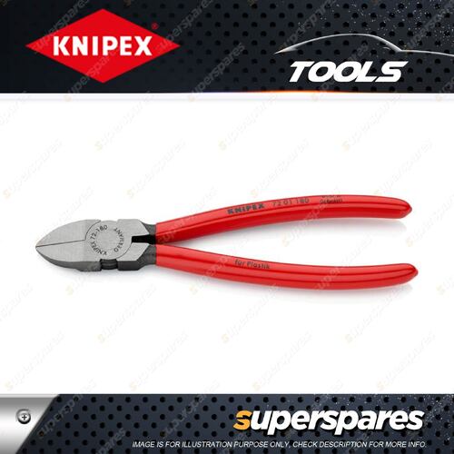 Knipex Diagonal Cutter - Length 180mm With Spring for Plastic & Soft Materials