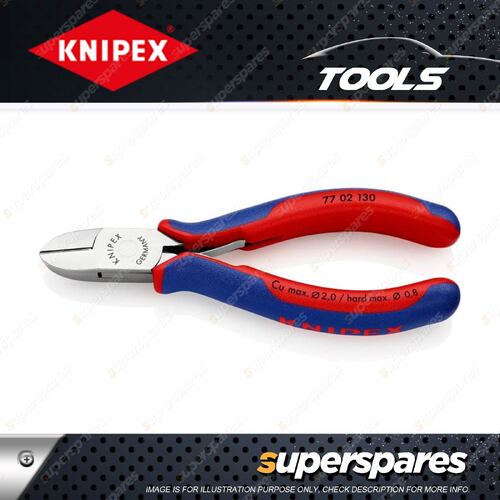 Knipex Electronics Diagonal Cutter - 130mm Round Head for Fine Cutting Work