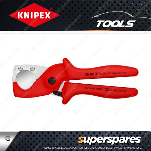 Knipex Hose & Tube Cutter - 185mm for Flexible Hoses & Plastic Conduit Pipes