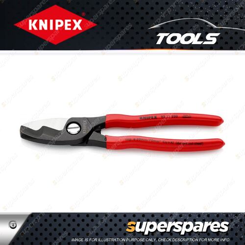 Knipex Cable Cutter Shears - Length 200mm for Cutting Copper & Aluminium Cables