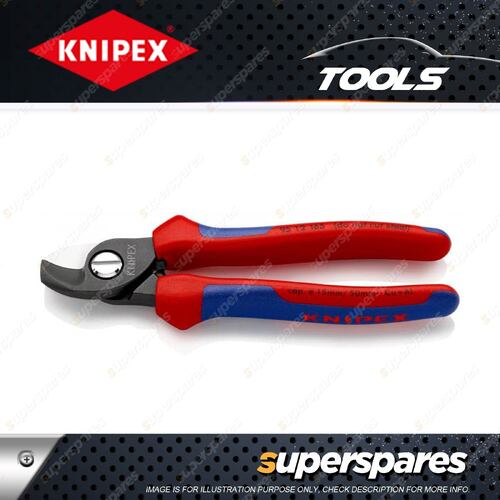 Knipex Cable Cutter Shears - Length 165mm with Multi-component Grips Handles