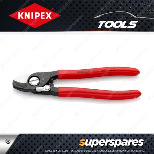 Knipex Cable Shears - with Opening Spring Plastic Coated Handles Length 165mm