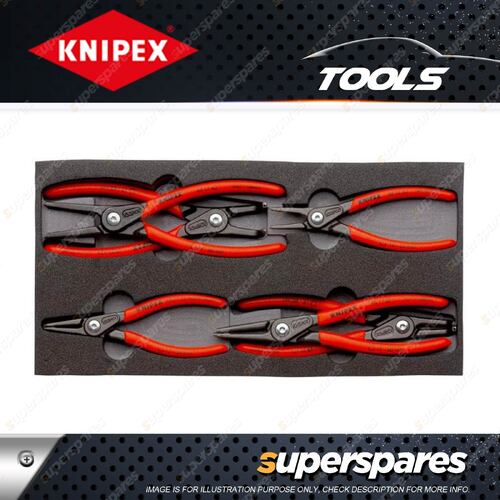 Knipex 6 Pcs Set of Precision Internal & External Circlip Pliers in Foam Tray